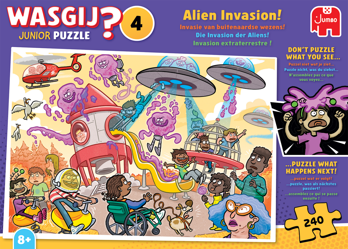 PRE-ORDER Wasgij Junior 4 Alien Invasion 240 Piece Jigsaw Puzzle