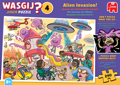 PRE-ORDER Wasgij Junior 4 Alien Invasion 240 Piece Jigsaw Puzzle