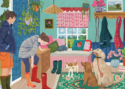 Falcon de luxe Woofs & Wellies 500 Piece Jigsaw Puzzle
