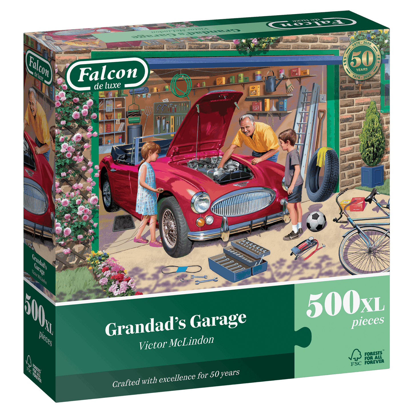 Falcon de luxe Grandads Garage 500XL Piece Jigsaw Puzzle