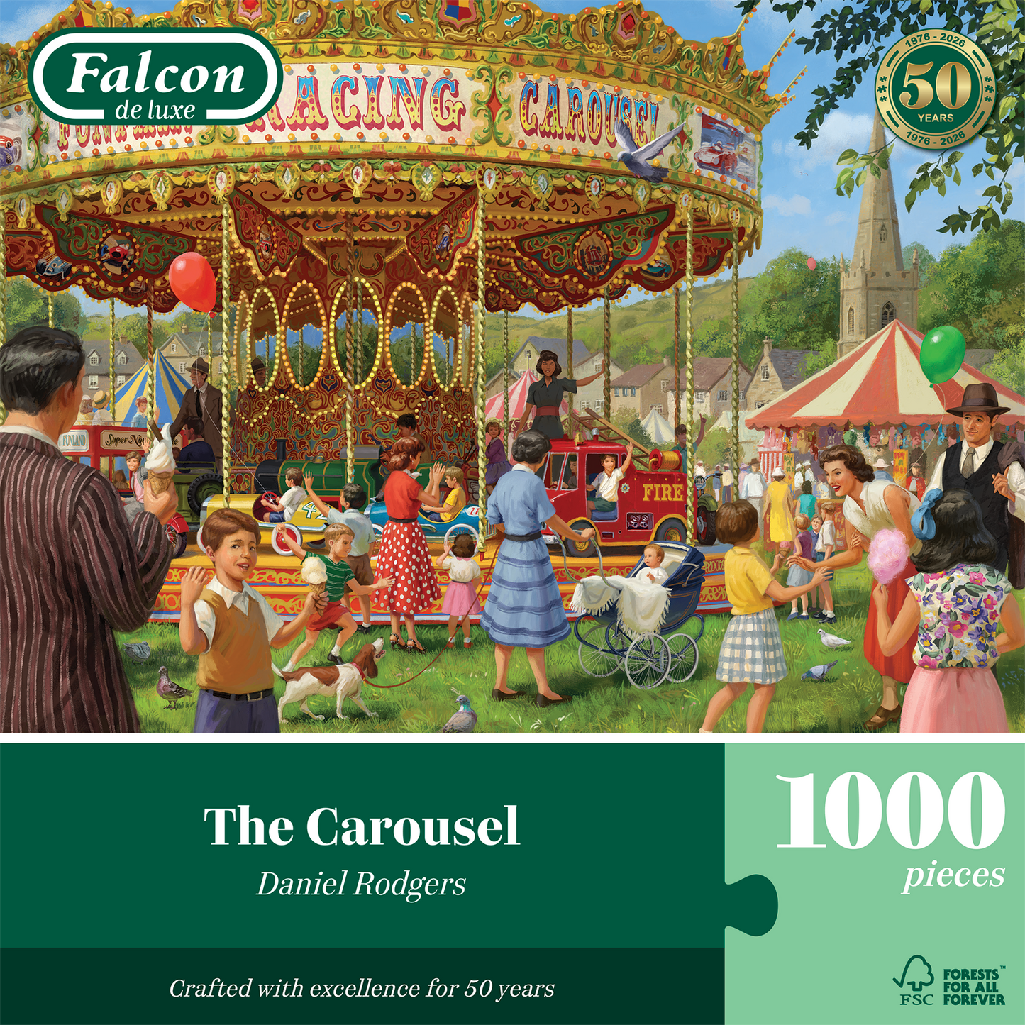 Falcon de luxe The Carousel 1000 Piece Jigsaw Puzzle