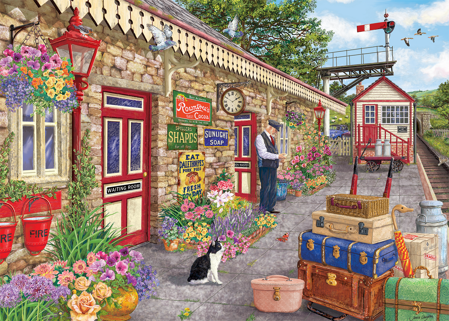 Falcon de luxe Station Blooms 1000 Piece jigsaw Puzzle