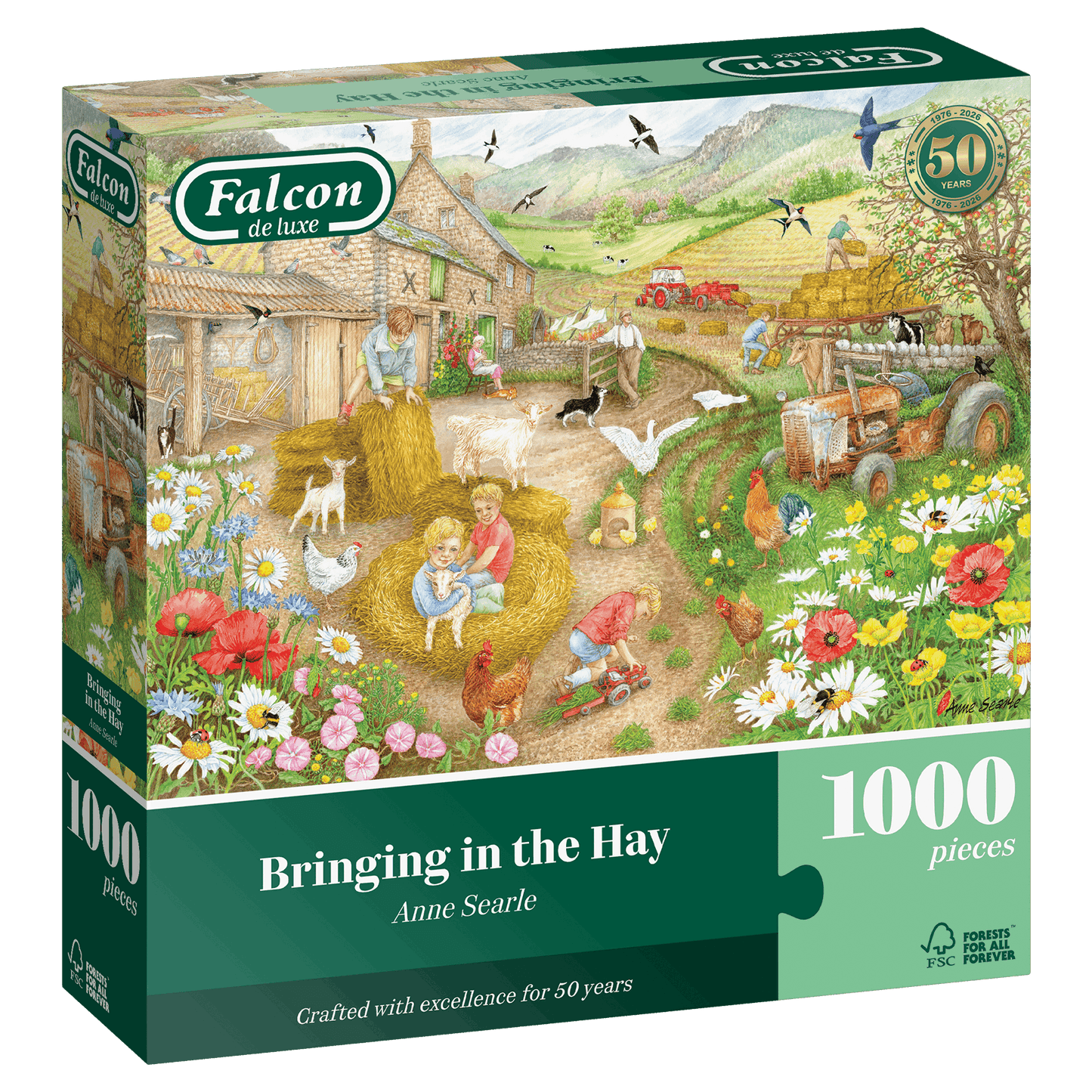 Falcon de luxe Bringing in the Hay 1000 Piece Jigsaw Puzzle