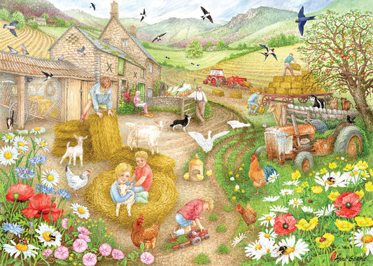 Falcon de luxe Bringing in the Hay 1000 Piece Jigsaw Puzzle