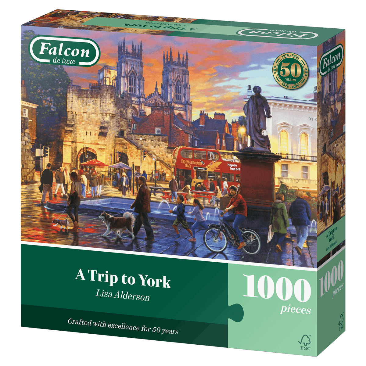 Falcon Spring Puzzle Falcon de luxe A Trip to York 1000 Piece Jigsaw Puzzle – All Jigsaw Puzzles