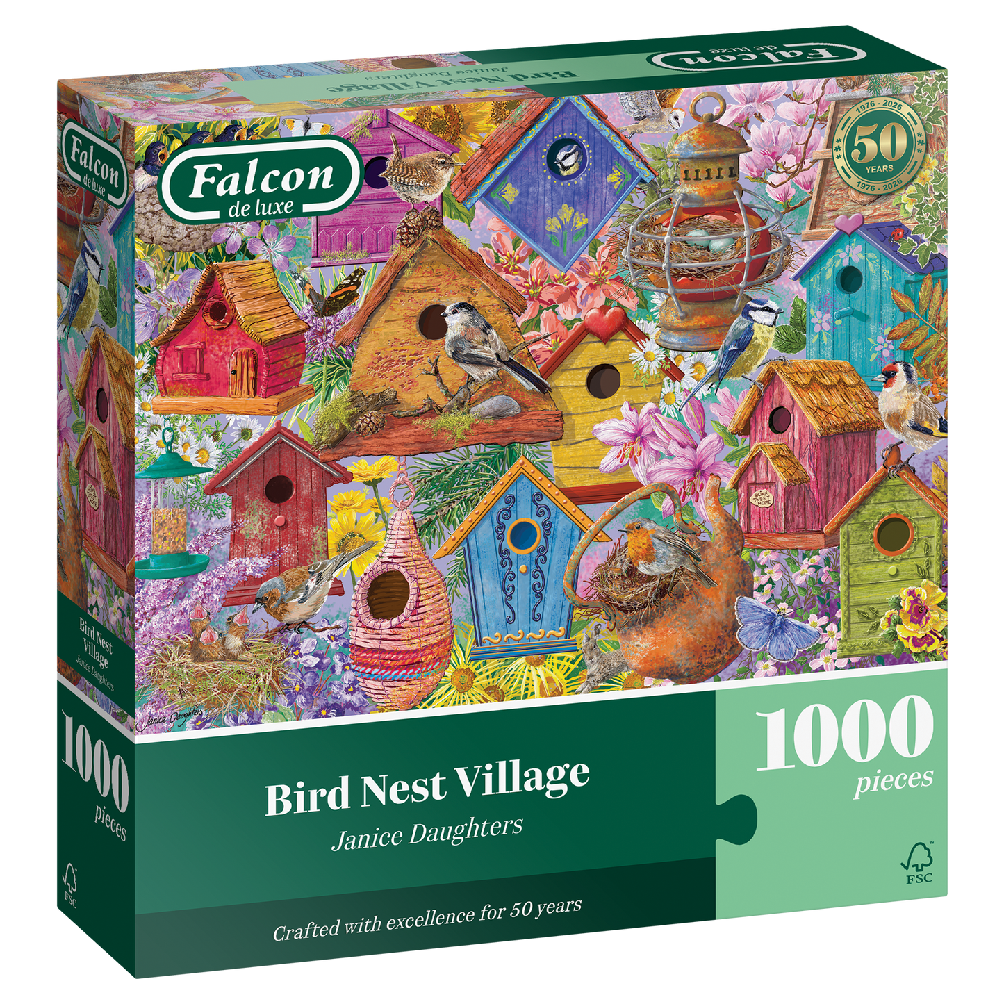 PRE-ORDER Falcon de luxe Birds Nest Village 1000 Piece Jigsaw Puzzle