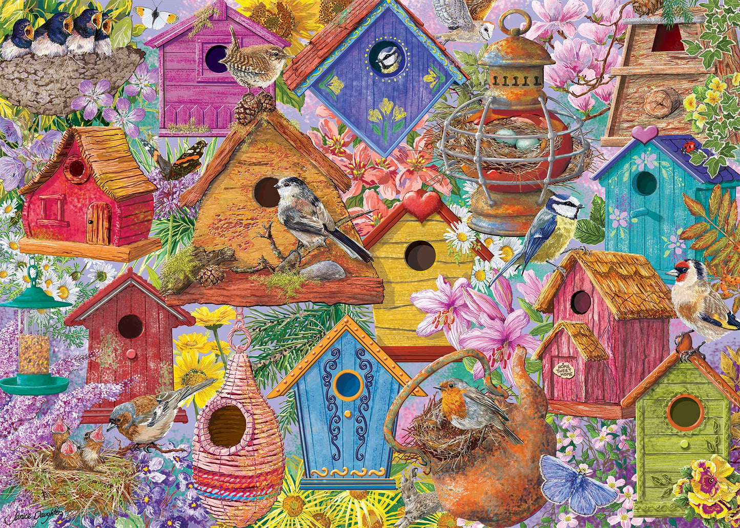 PRE-ORDER Falcon de luxe Birds Nest Village 1000 Piece Jigsaw Puzzle