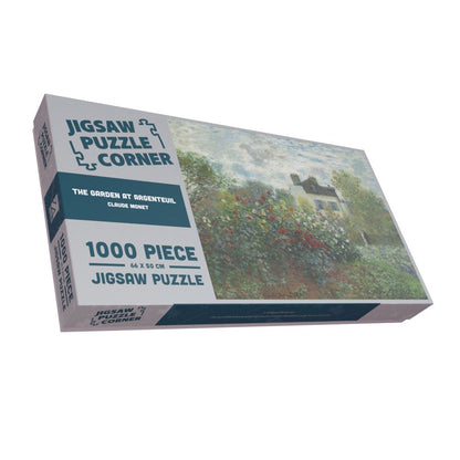 A Corner of the Garden with Dahlias, Argenteuil Fine Art Jigsaw Puzzle by Claude Monet