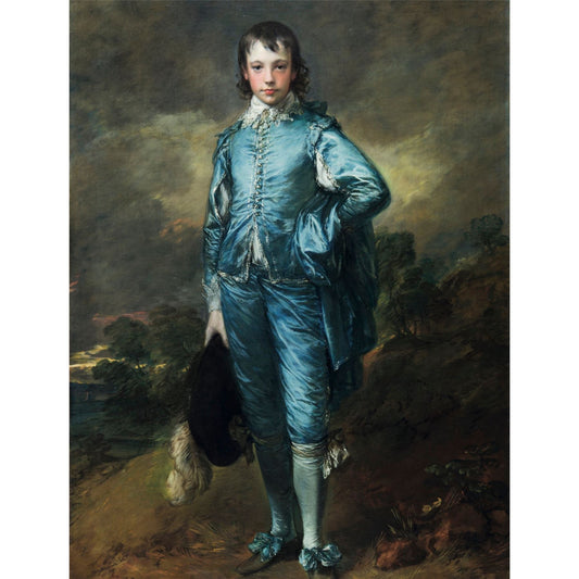 The Blue Boy Famous Portrait Fine Art Jigsaw Puzzle by Thomas Gainsborough