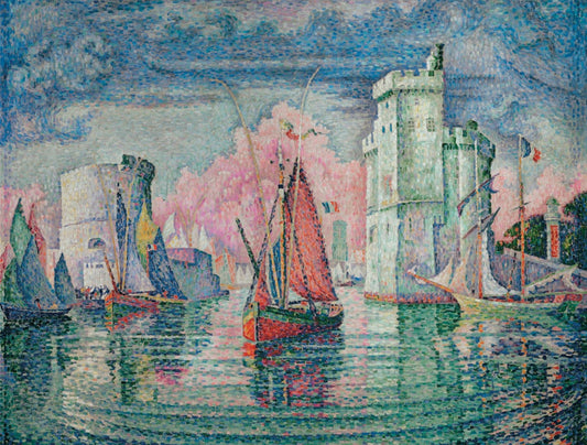 The Port of Rochelle Impressionist Seascape Jigsaw Puzzle by Paul Signac