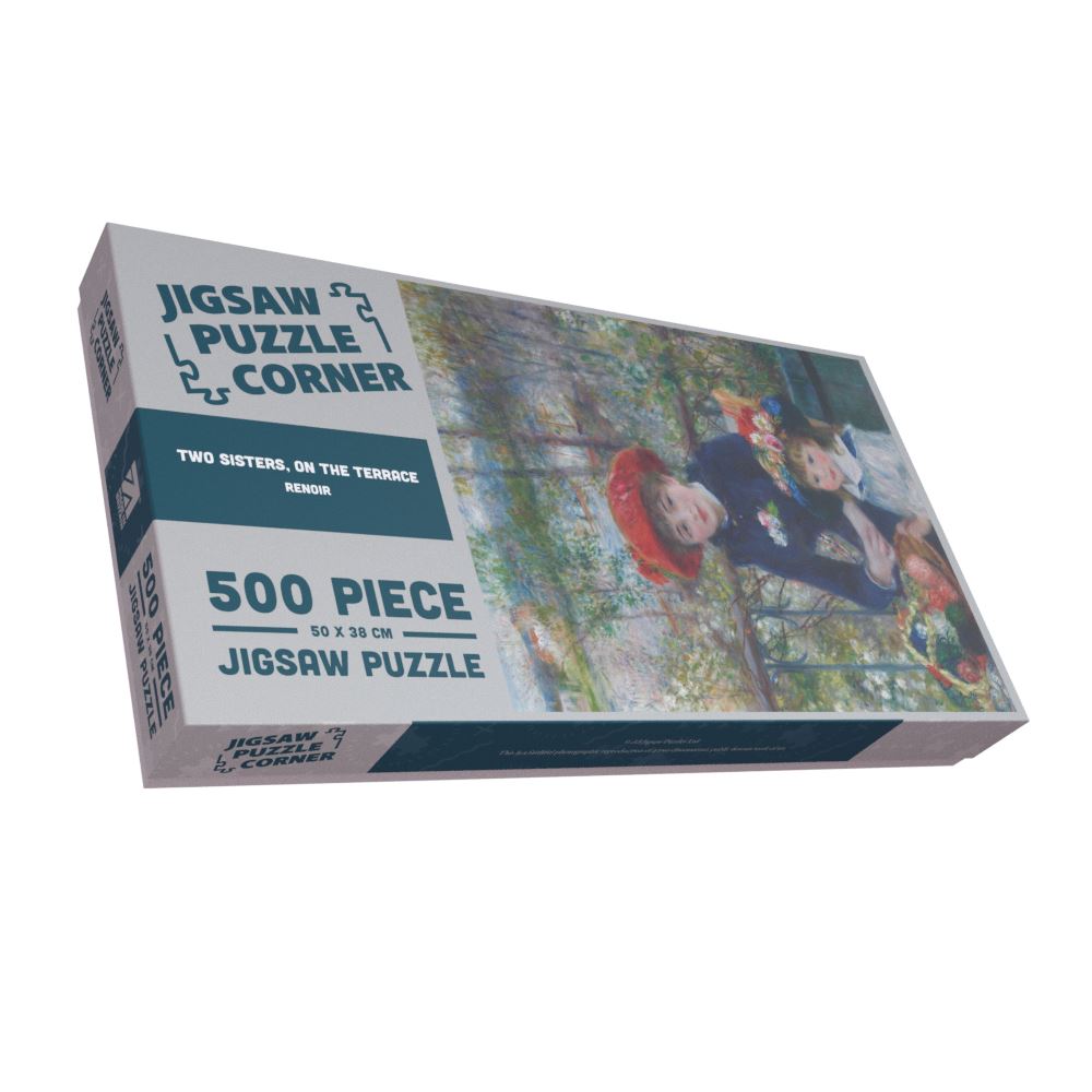 Two Sisters, on the Terrace - Pierre-Auguste Renoir 1000 or 500 Piece Jigsaw Puzzle