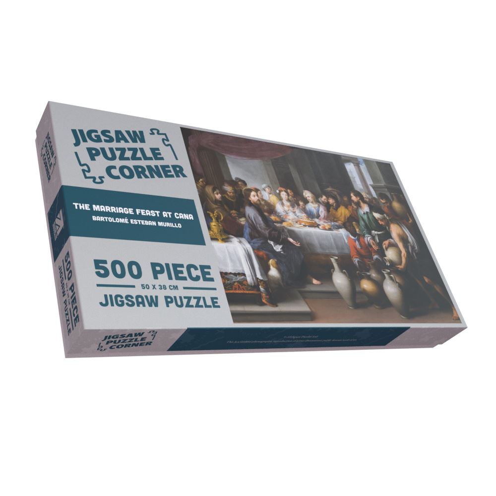 The Marriage Feast at Cana - Bartolomé Esteban Murillo 1000 or 500 Piece Jigsaw Puzzle