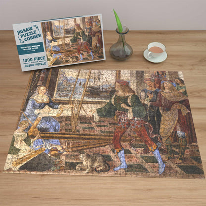 The Odyssey: Penelope with the Suitors by Pintoricchio Jigsaw Puzzle