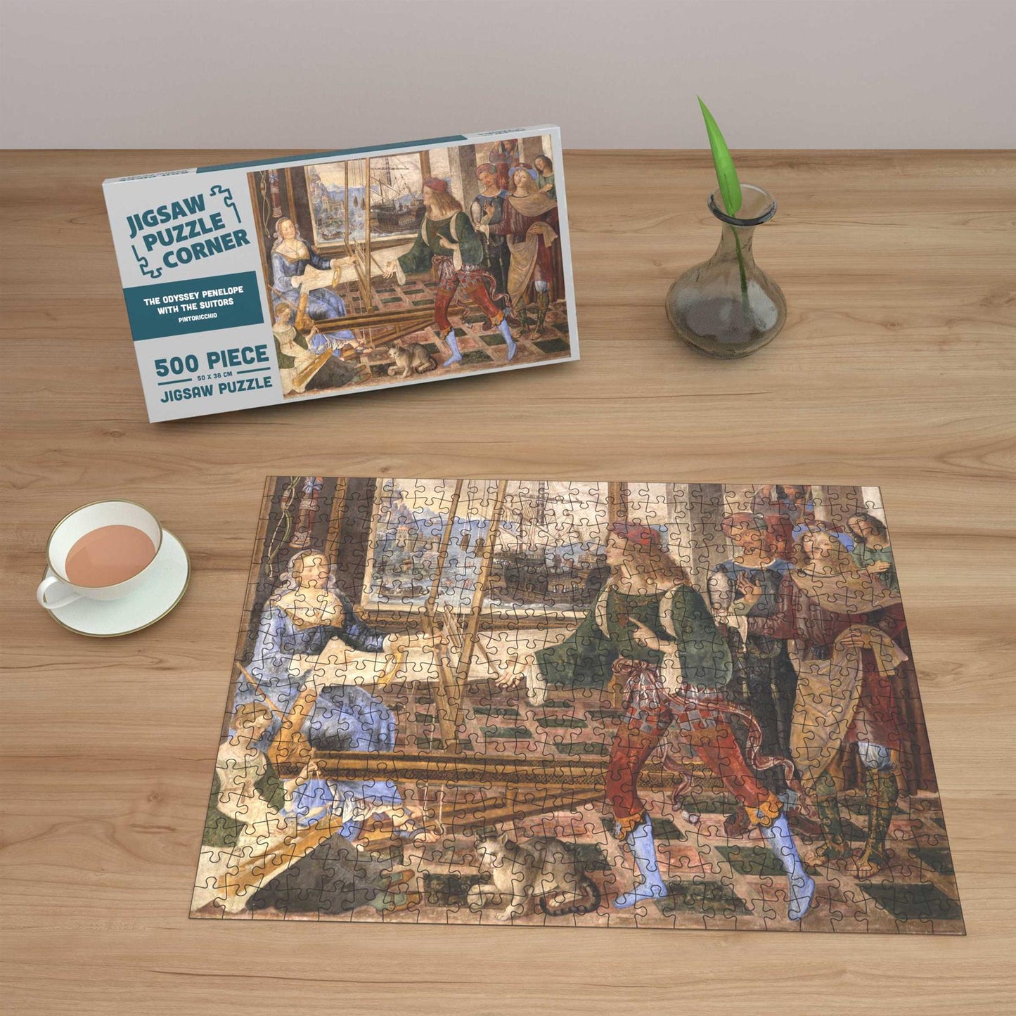 The Odyssey: Penelope with the Suitors by Pintoricchio Jigsaw Puzzle