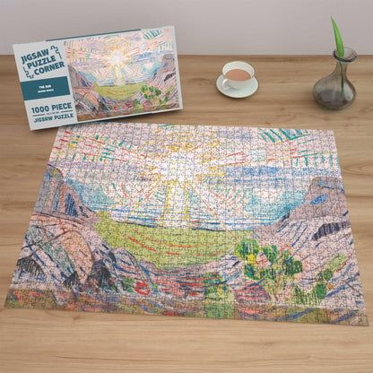 The Sun by Edvard Munch Fine Art Jigsaw Puzzle