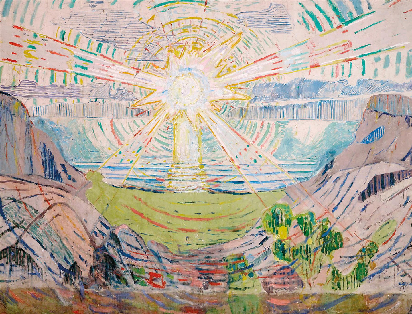 The Sun by Edvard Munch Fine Art Jigsaw Puzzle