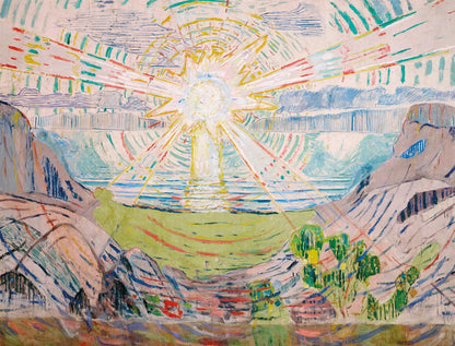 The Sun by Edvard Munch Fine Art Jigsaw Puzzle