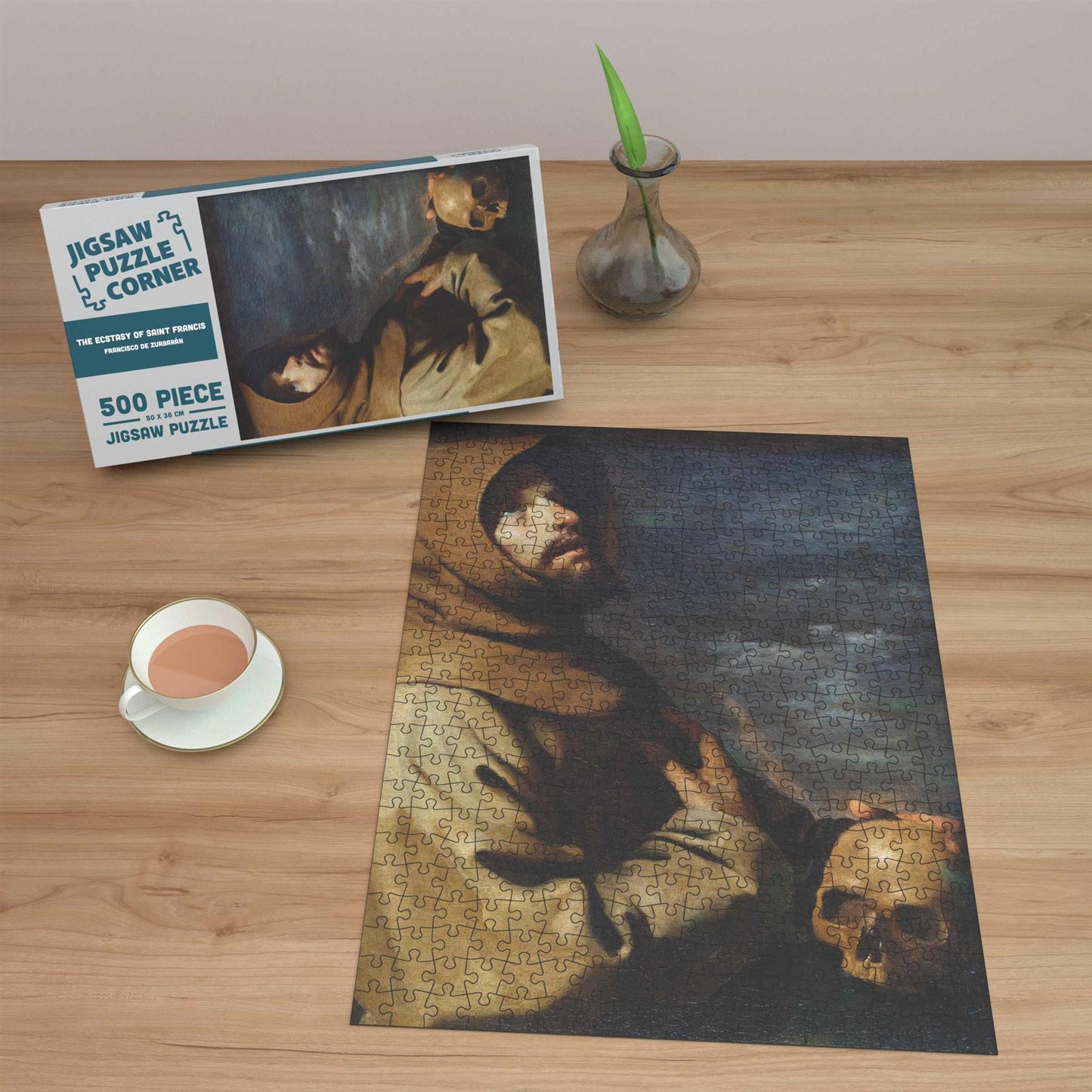 The Ecstasy of Saint Francis by Francisco de Zurbarán Fine Art Jigsaw Puzzle