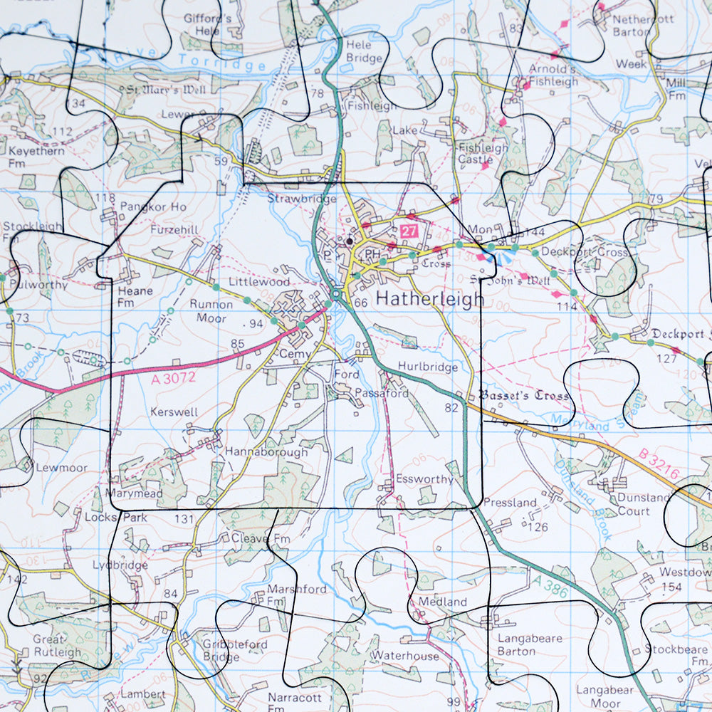 Hometown Personalised UK Map Jigsaw Puzzle