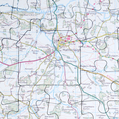 Hometown Personalised UK Map Jigsaw Puzzle