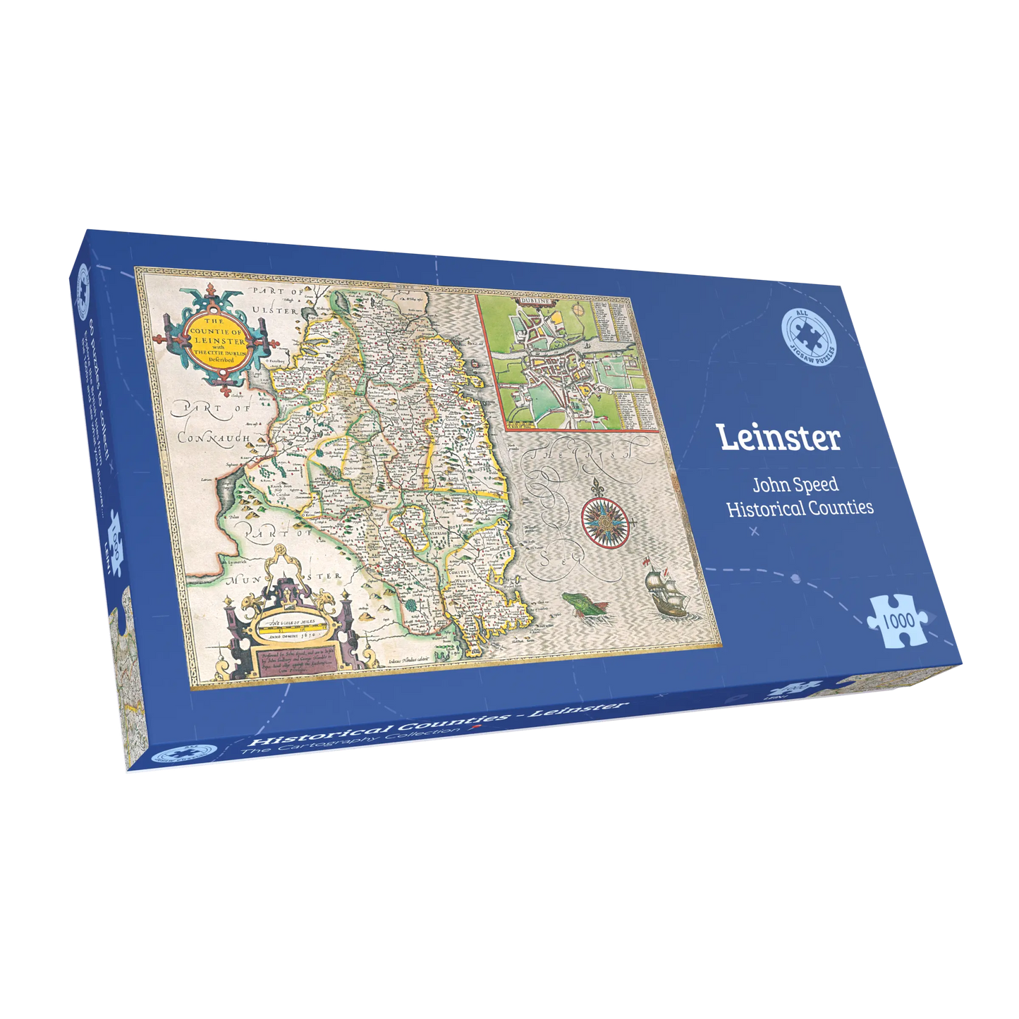 Leinster Historical Map 1000 Piece Jigsaw Puzzle (1610)
