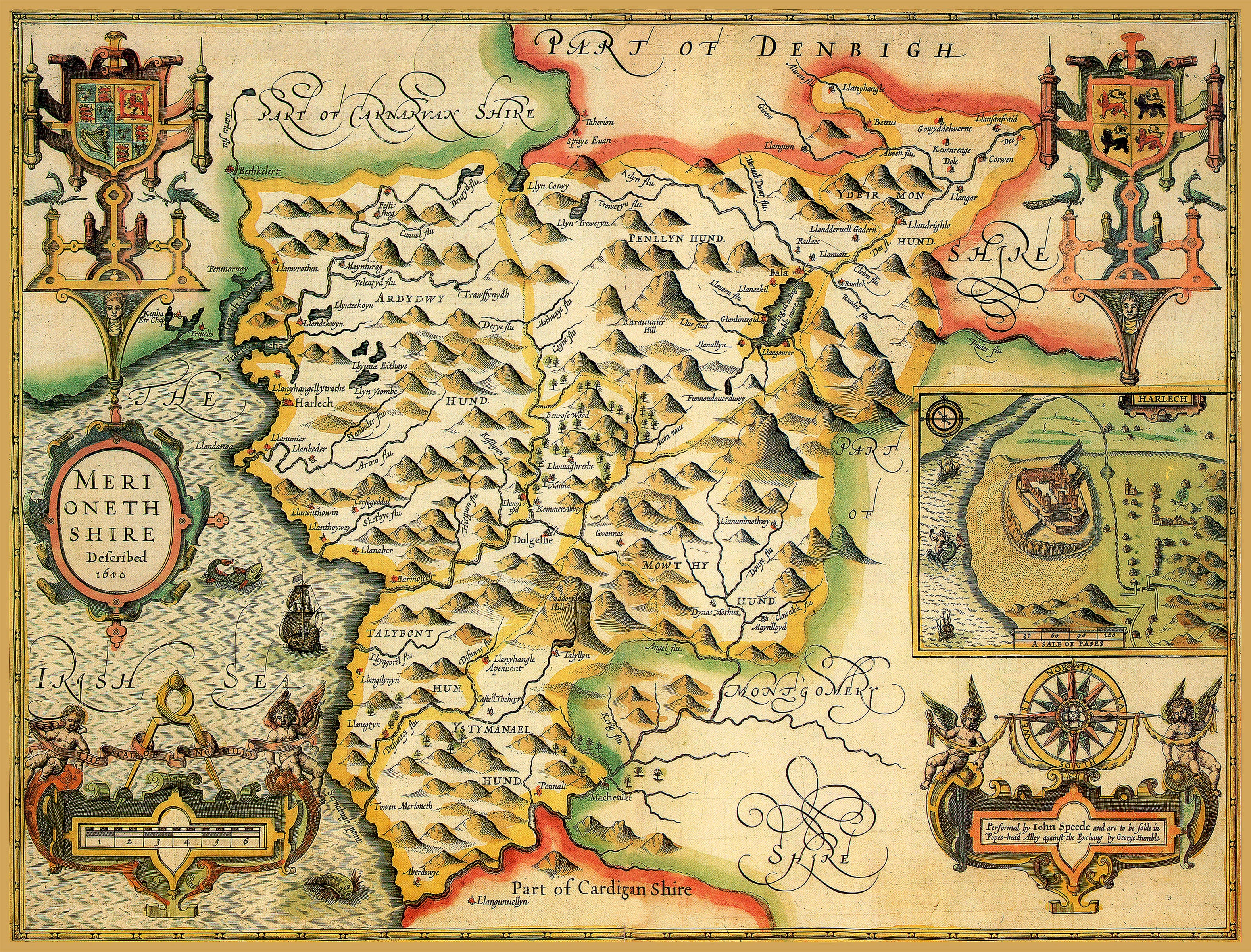 Merionethshire Historical Map 1000 Piece Jigsaw Puzzle (1610) – All ...