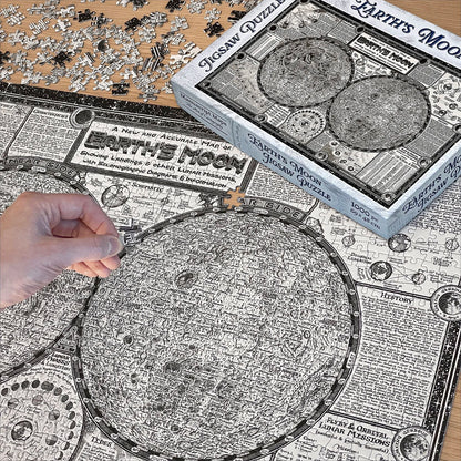 Moon Map 1000 Piece Jigsaw Puzzle