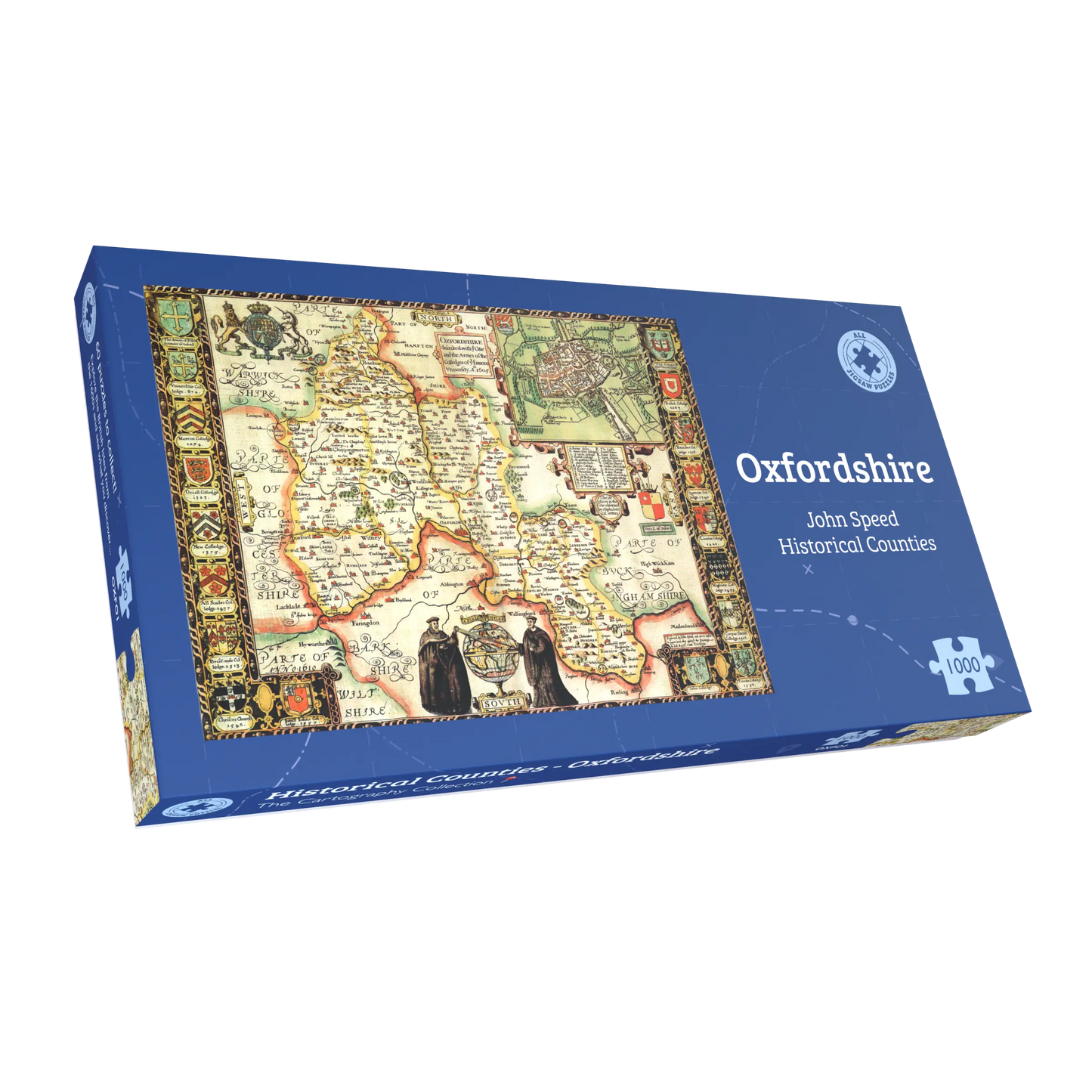 Oxfordshire Historical Map 1000 Piece Jigsaw Puzzle (1610)