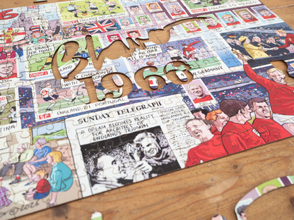 PRE-ORDER Daily Telegraph 1966 England's Road to Victory - According to Blower 1000 Piece Jigsaw Puzzle
