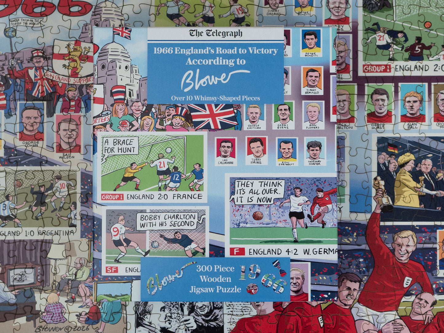 PRE-ORDER Daily Telegraph 1966 England's Road to Victory - According to Blower 1000 Piece Jigsaw Puzzle