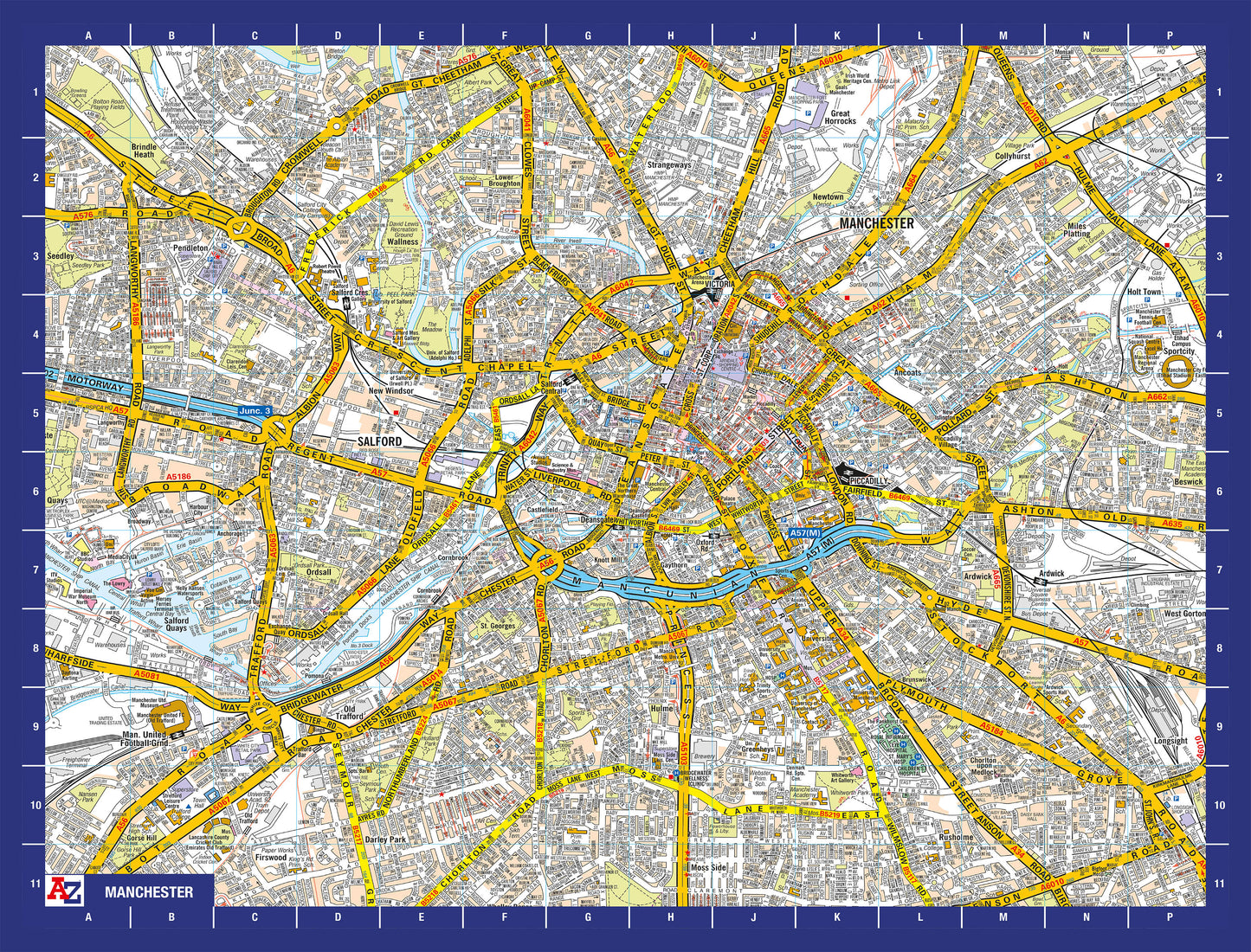 A-Z Map of Manchester 1000 or 300 Piece Jigsaw