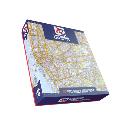 A-Z Map of Liverpool 1000 or 300 Piece Jigsaw