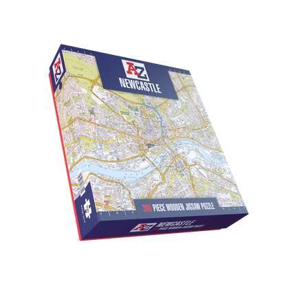 A-Z Map of Newcastle 1000 or 300 Piece Jigsaw