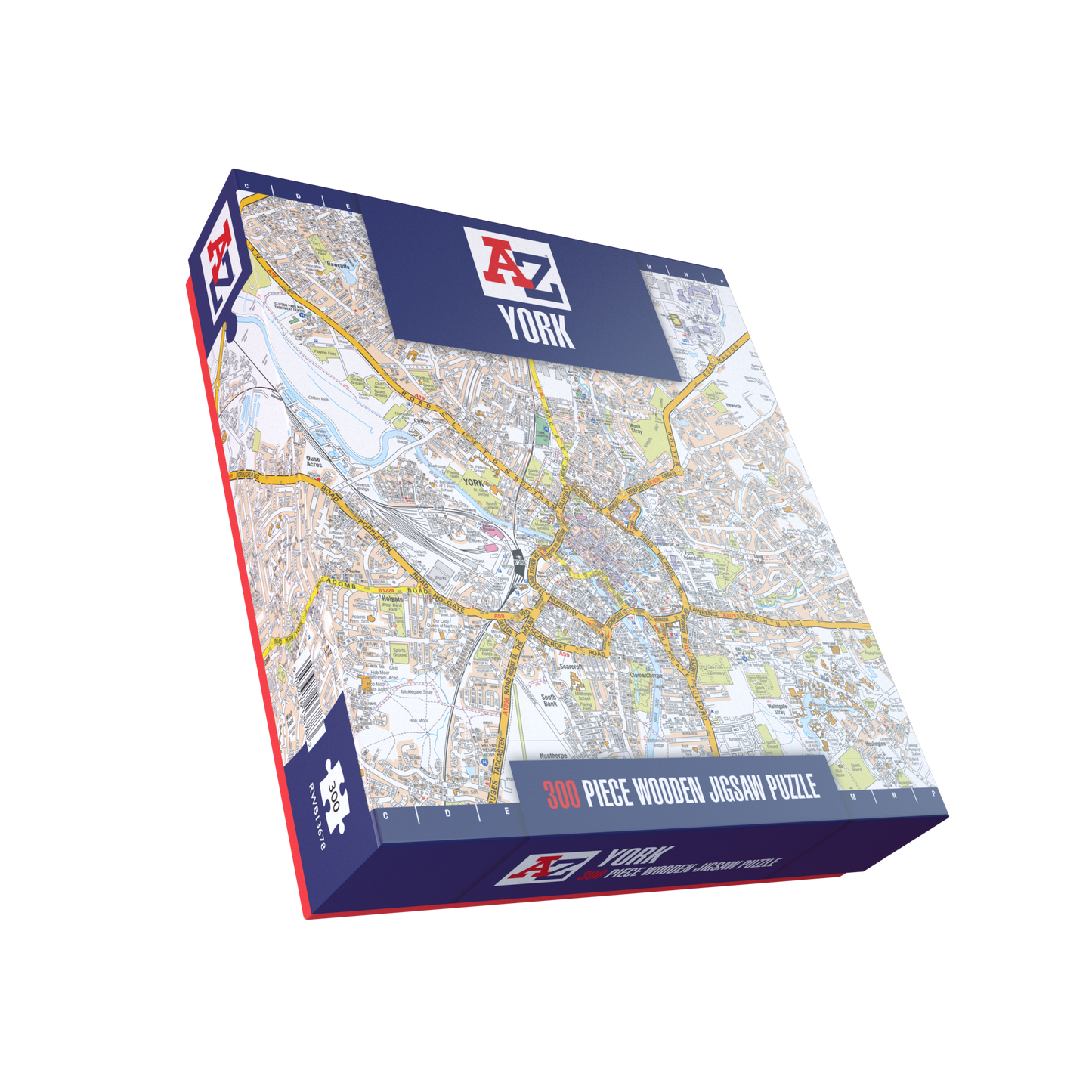 A-Z Map of York 1000 or 300 Piece Jigsaw