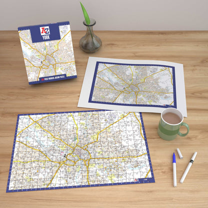 A-Z Map of York 1000 or 300 Piece Jigsaw