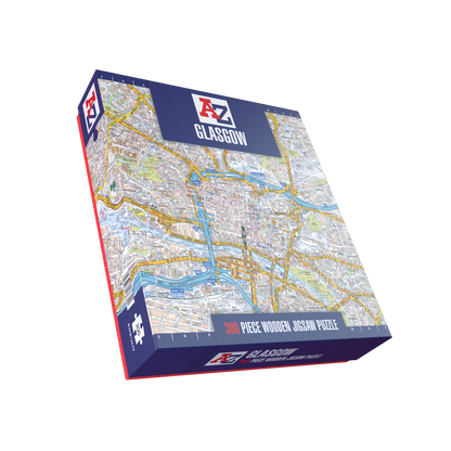 A-Z Map of Glasgow 1000 or 300 Piece Jigsaw