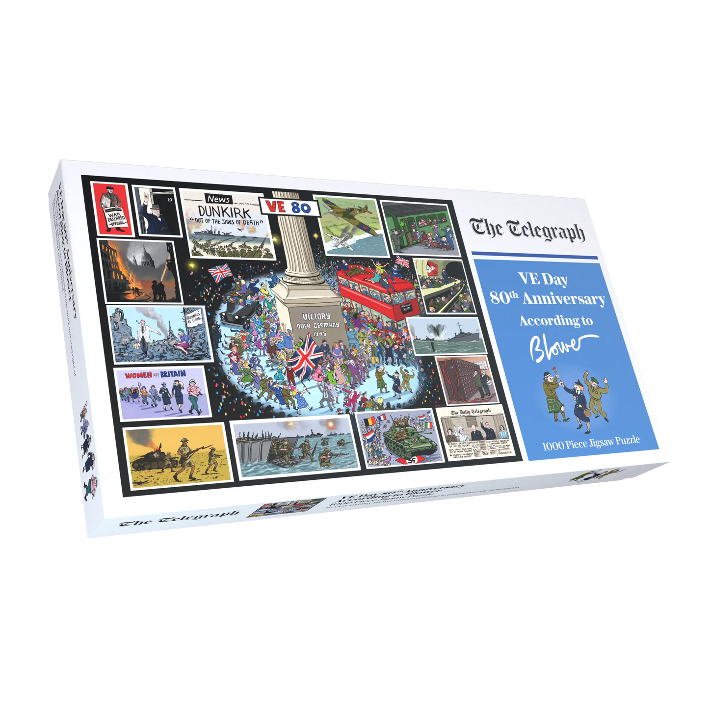 Daily Telegraph VE Day 80th Anniversary According to Blower 1000 or 300 Piece Jigsaw Puzzle