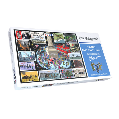 Daily Telegraph VE Day 80th Anniversary According to Blower 1000 or 300 Piece Jigsaw Puzzle