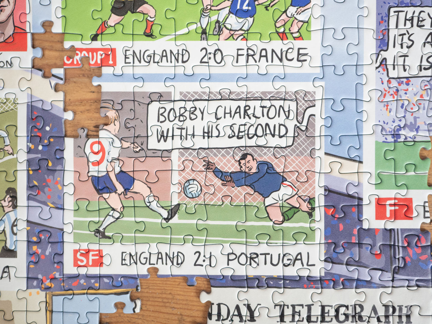 PRE-ORDER Daily Telegraph 1966 England's Road to Victory - According to Blower 1000 Piece Jigsaw Puzzle