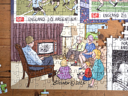 PRE-ORDER Daily Telegraph 1966 England's Road to Victory - According to Blower 1000 Piece Jigsaw Puzzle