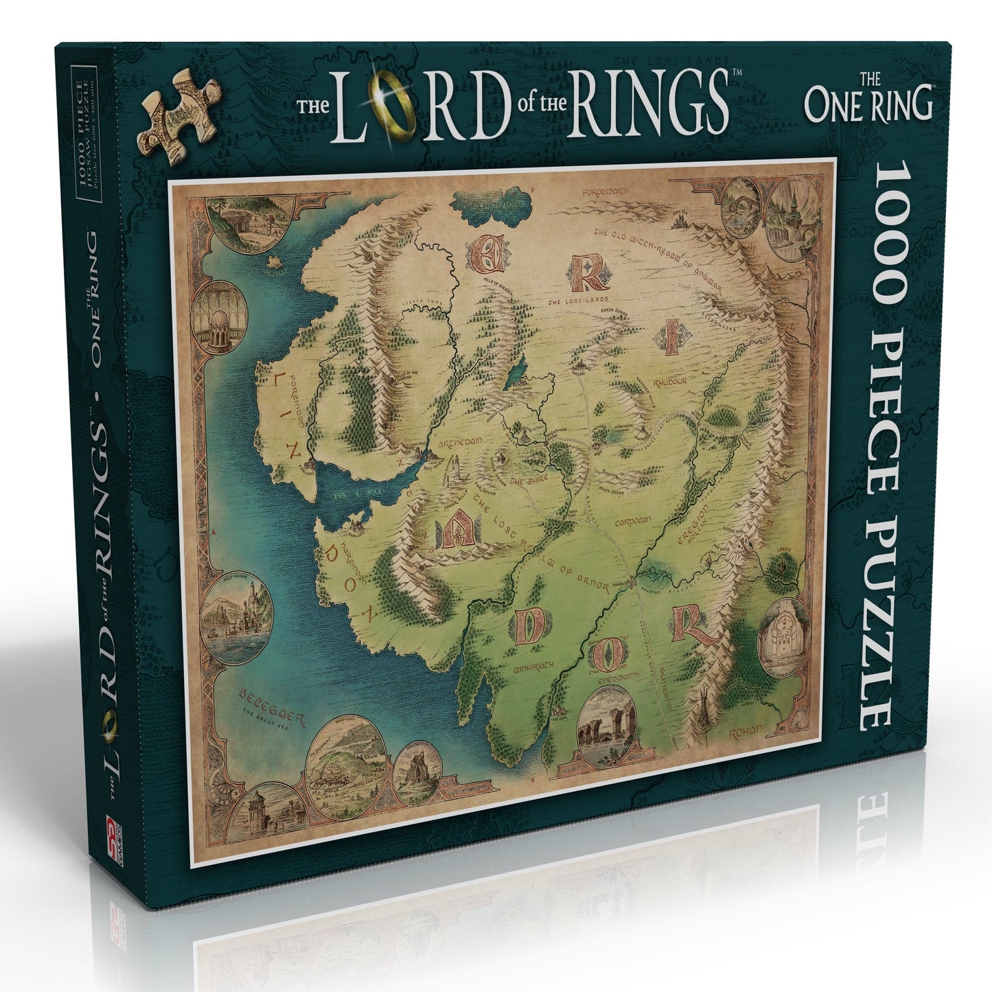 The One Ring: Eriador Map 1000 Piece Jigsaw Puzzle
