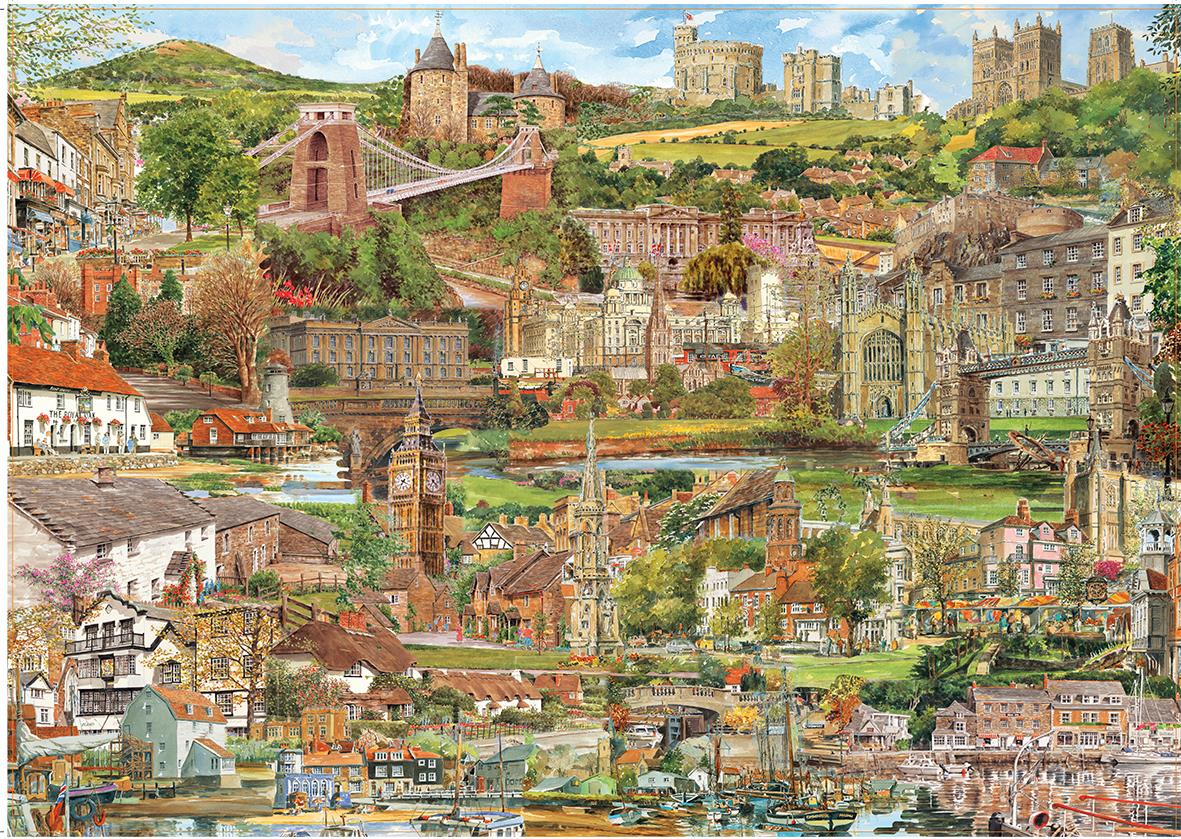 Beautiful Britain by Phil & Glyn Martin 1000 Piece Jigsaw Puzzle