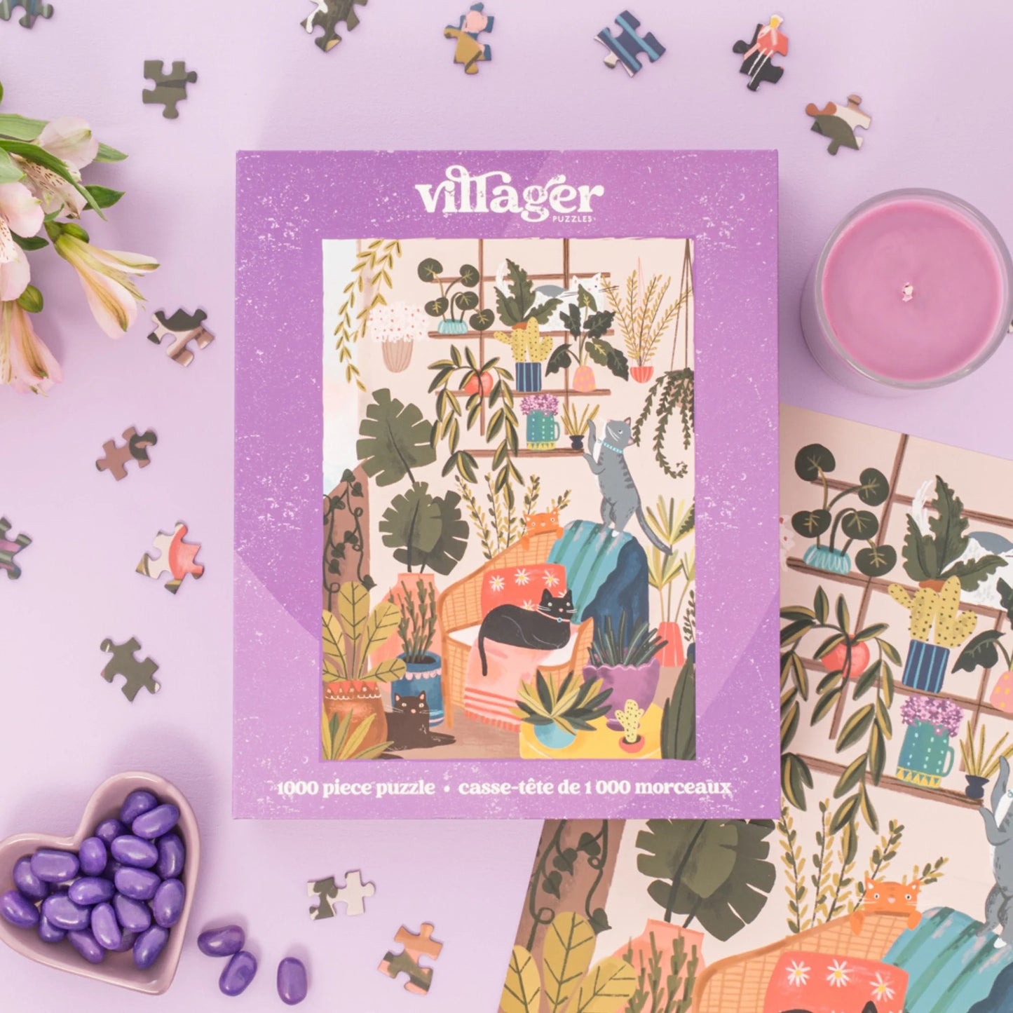 Balcony Cats 1000 Piece Jigsaw Puzzle