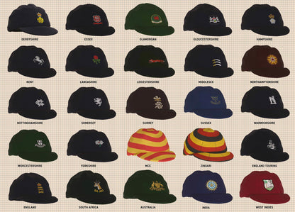 Vintage Cricket Caps 1000 Piece Jigsaw Puzzle
