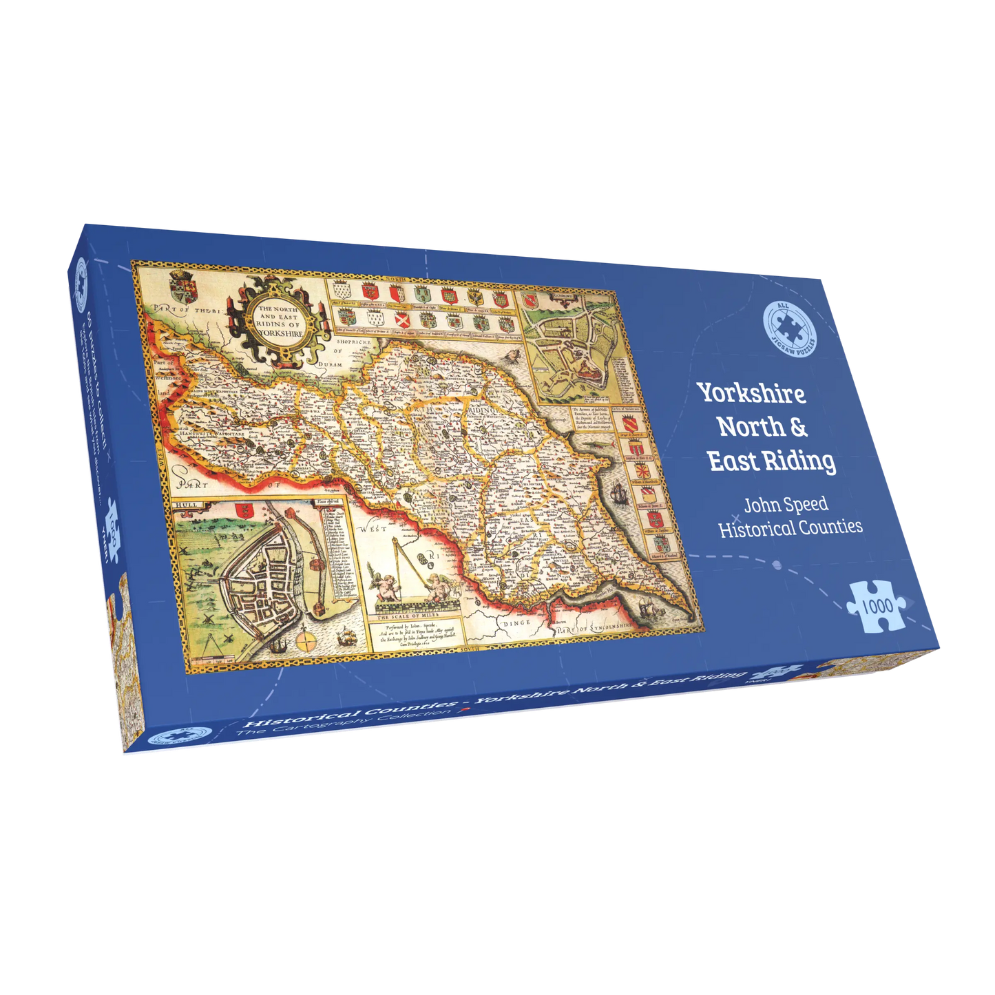 Yorkshire North & East Riding Map 1000 Piece Jigsaw Puzzle (1610)
