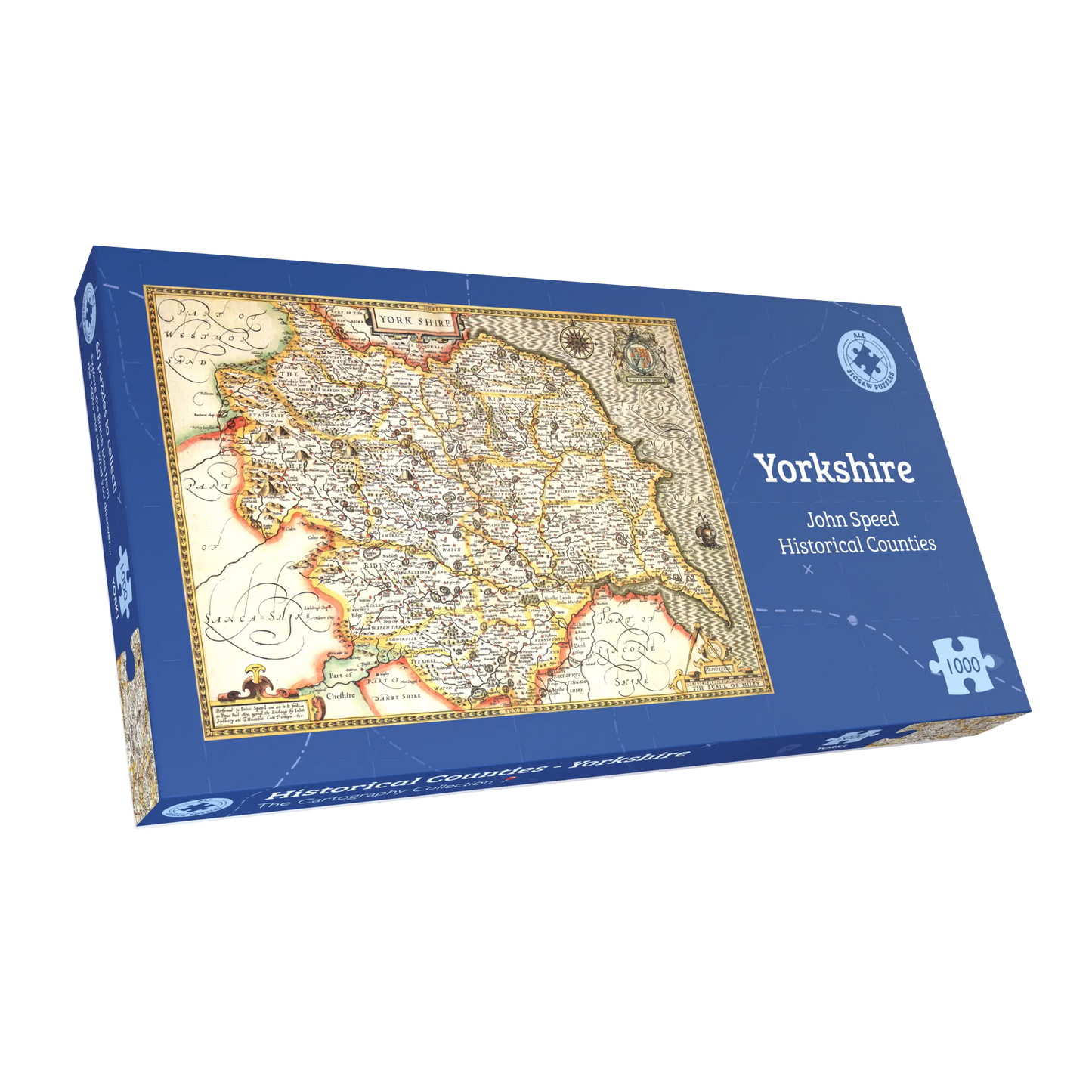 Yorkshire Historical Map 1000 Piece Jigsaw Puzzle (1610)