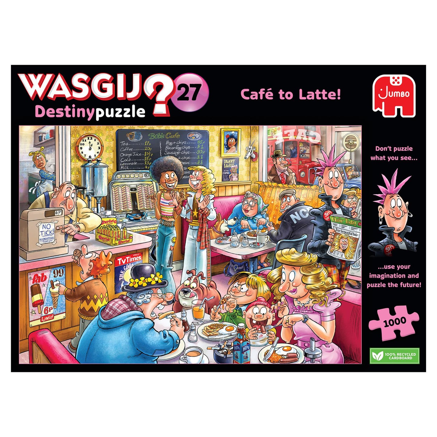 Wasgij Destiny 27 Cafe to Latte 1000 Piece Jigsaw Puzzle