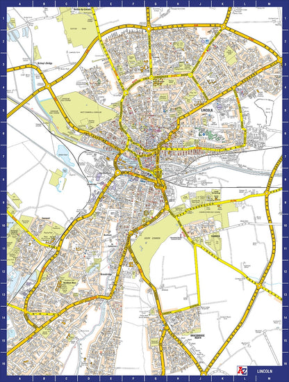 A to Z Map of Lincoln 1000 Piece Jigsaw