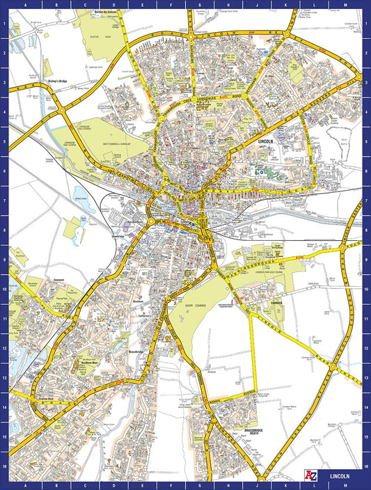 A to Z Map of Lincoln 1000 Piece Jigsaw