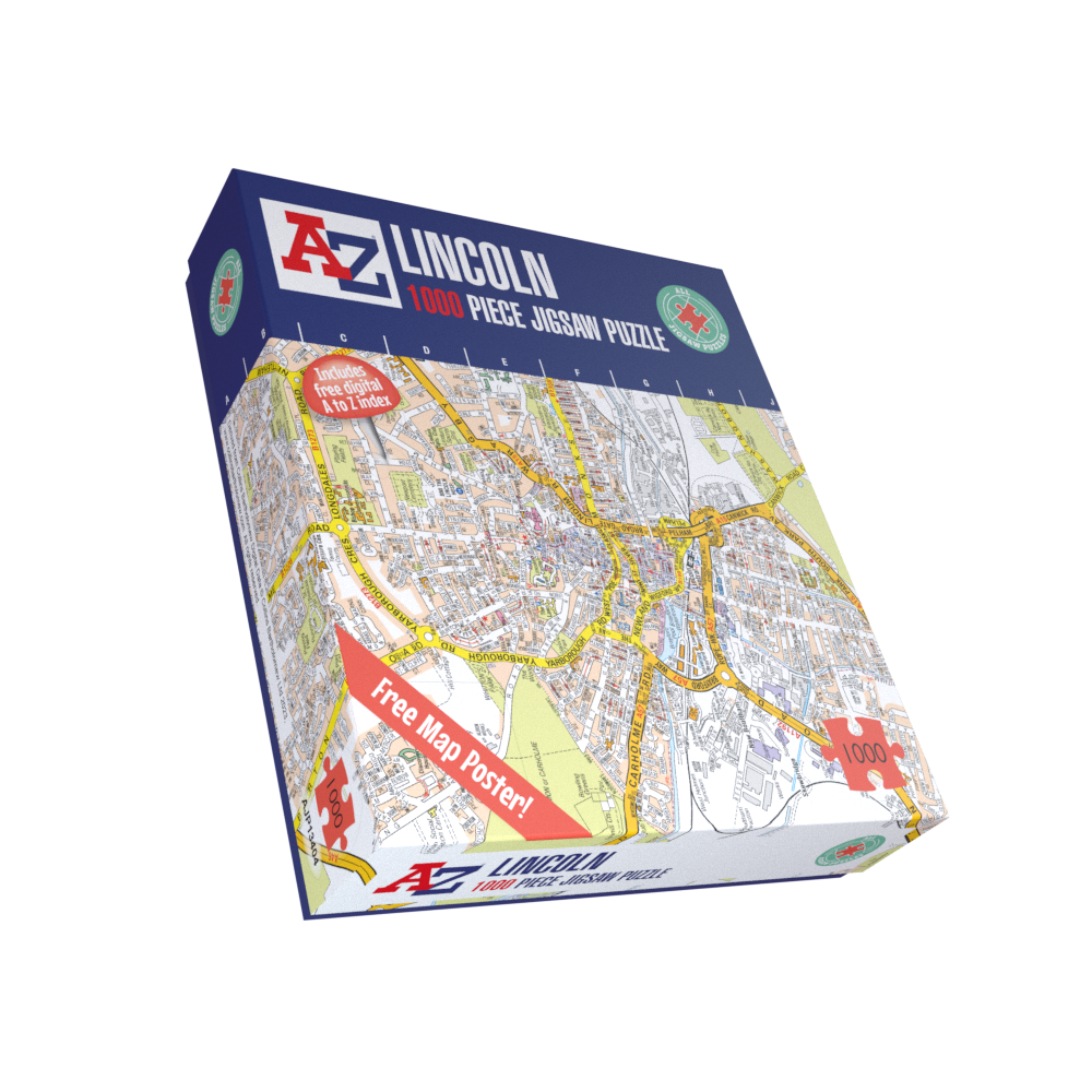 A to Z Map of Lincoln 1000 Piece Jigsaw